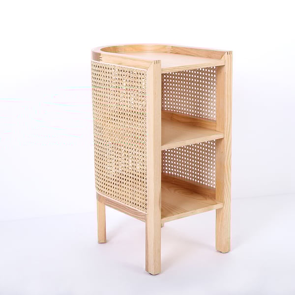 Japandi Rattan Nightstand