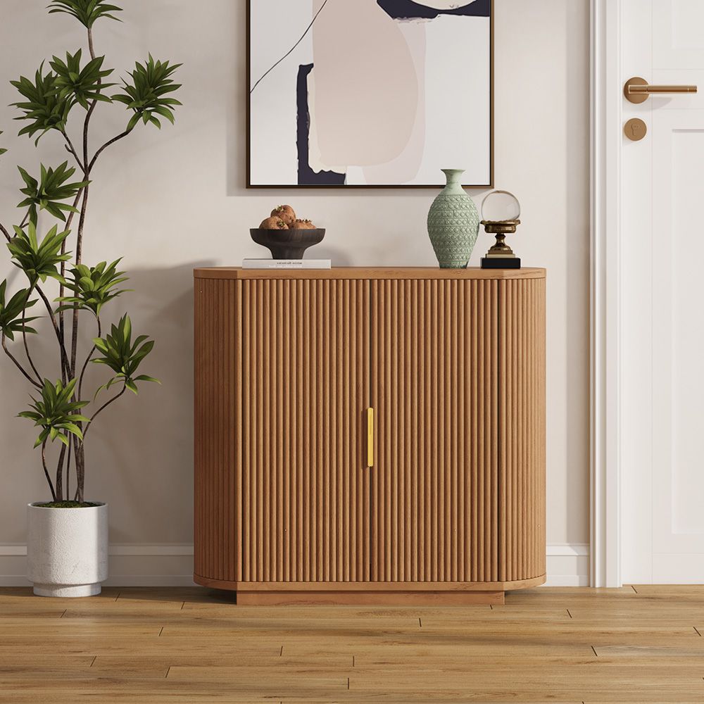 Japandi Tall Grille Design Sideboard
