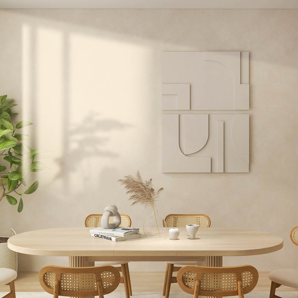 Japandi 3D Wall Art (2 Pieces)
