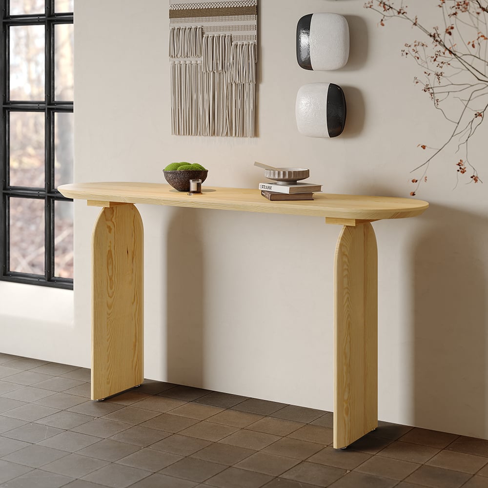 Japandi Rustic Console Table