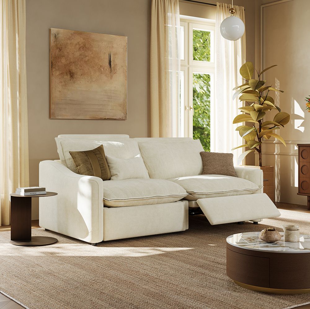 Japandi Oversized Electric Reclining Loveseat – Cloud Motion