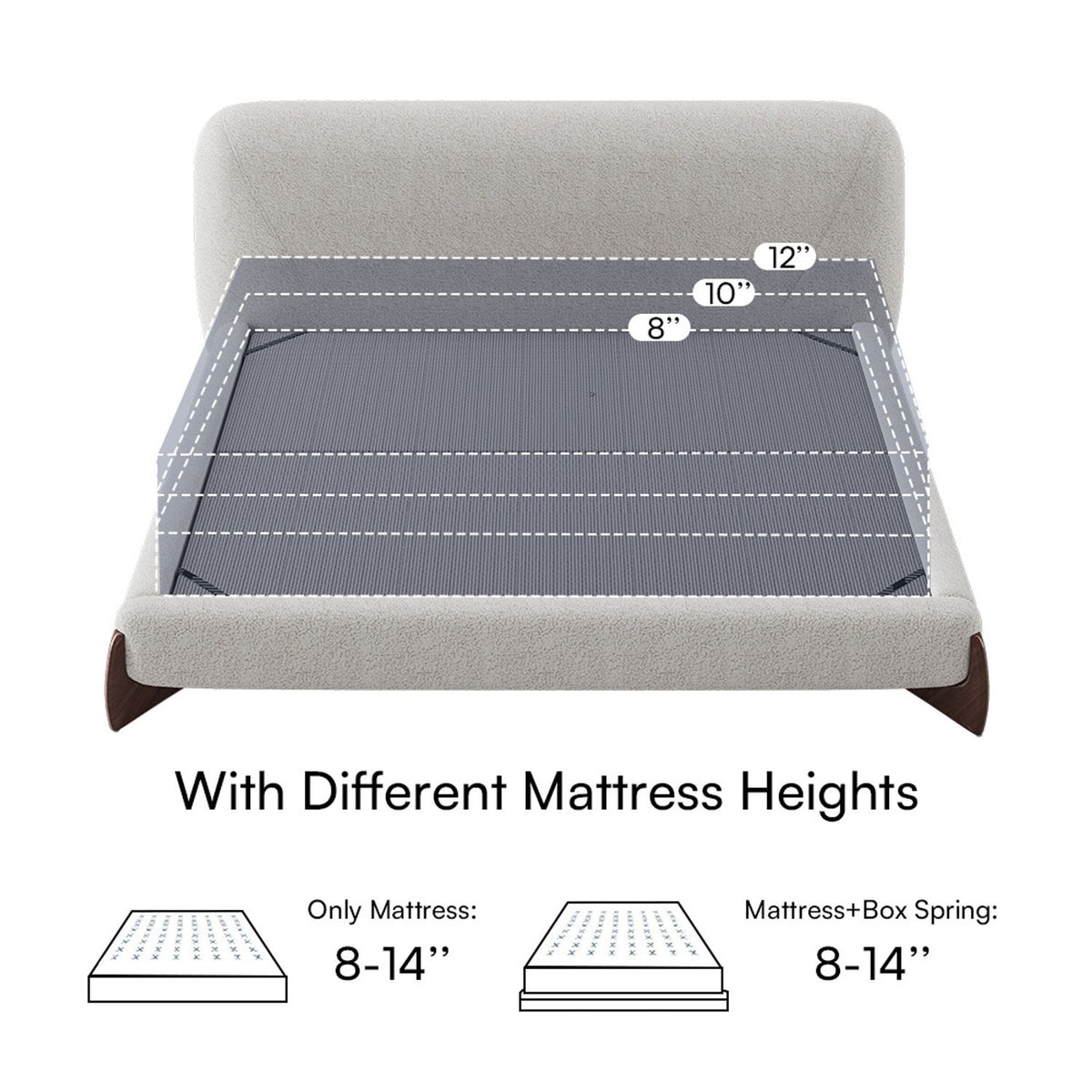 Lambra boucle bed side