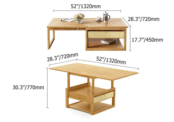 Japandi Folding Coffee Table