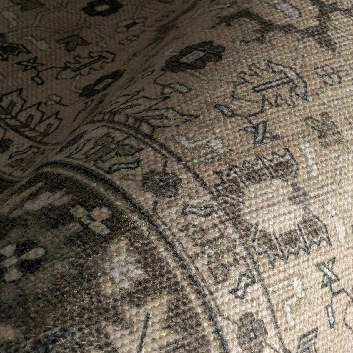 Japandi Wool & Cotton Flatweave Rug - Anastasia – view 3
