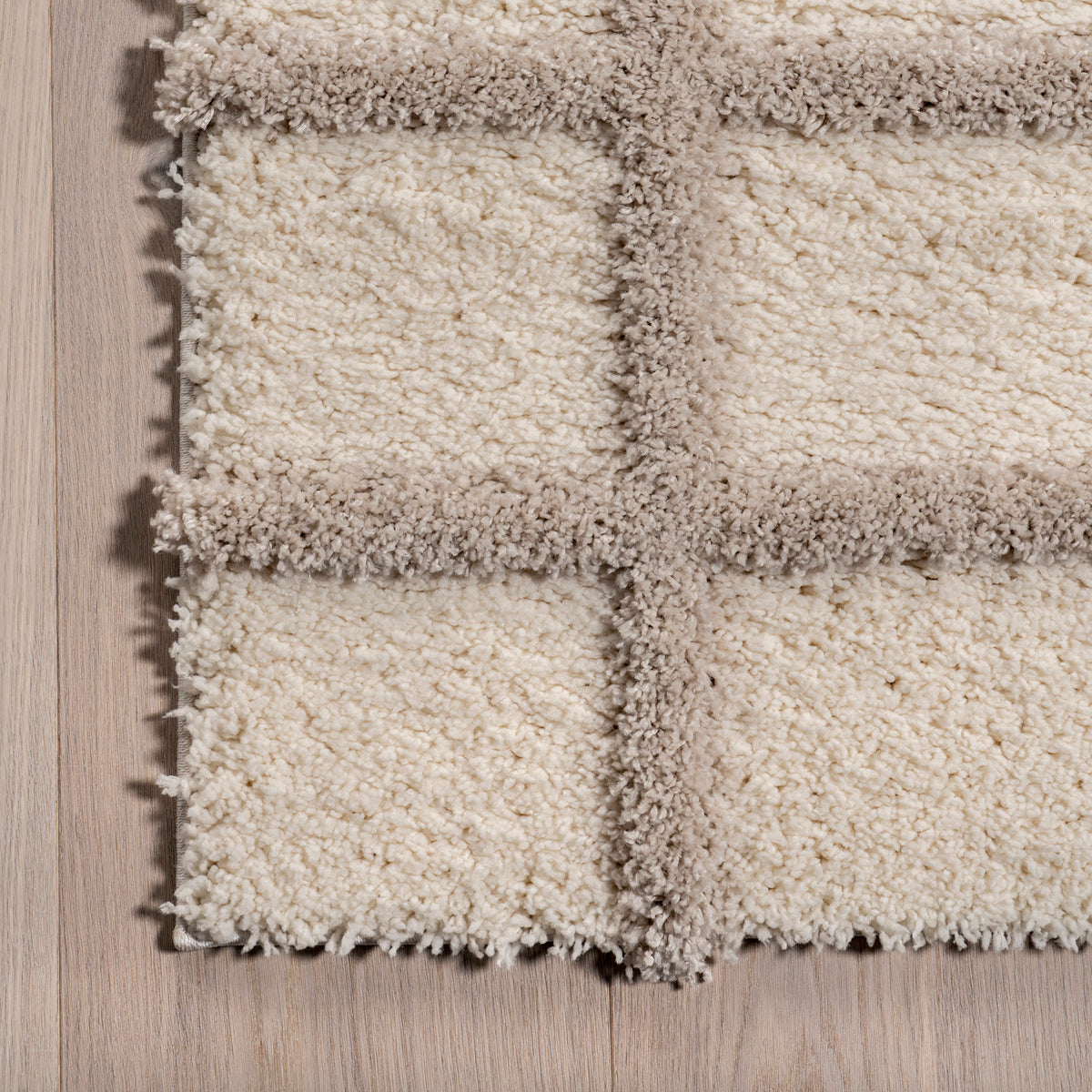 Japandi Checkered Texture Rug – view 2