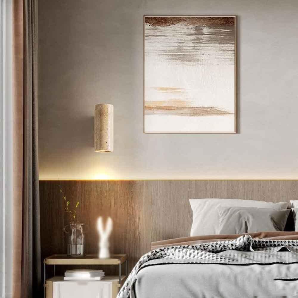 Japandi Travertine Beside Wall Lamp | Japandistore®