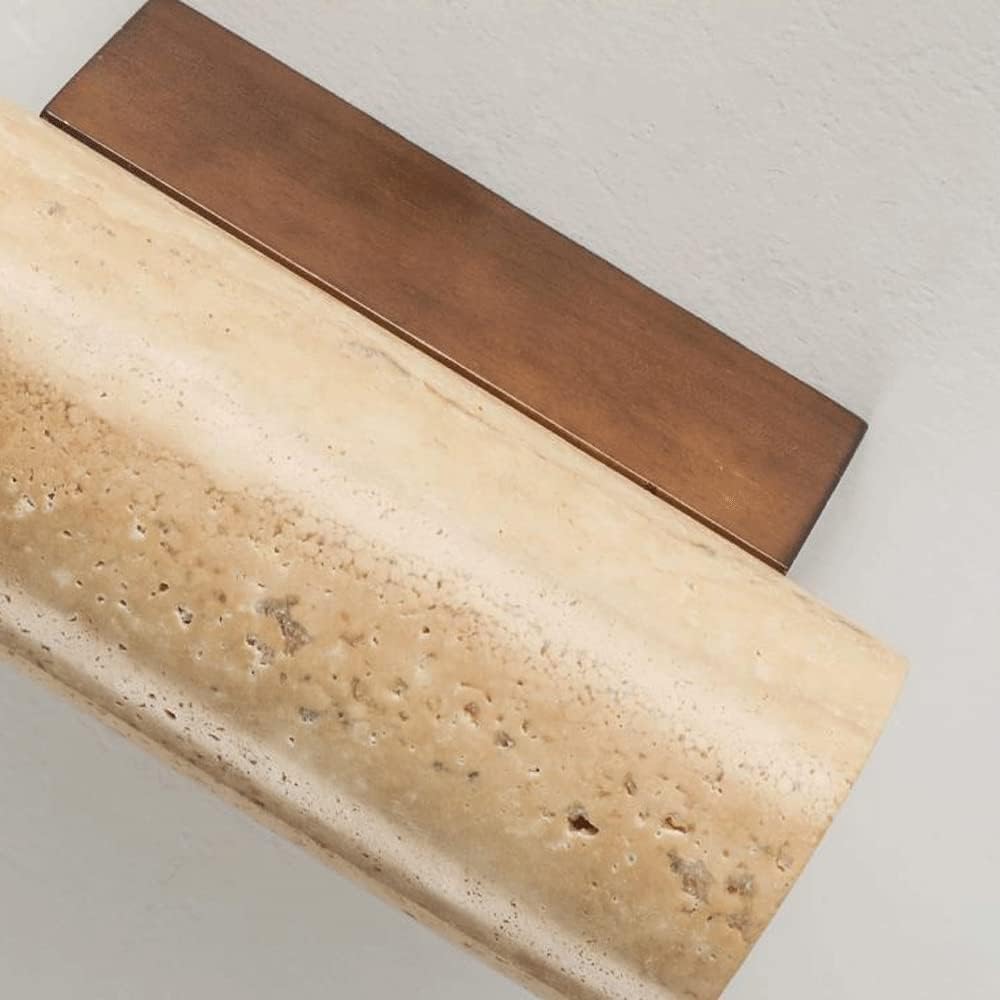 Japandi Travertine Beside Wall Lamp | Japandistore®