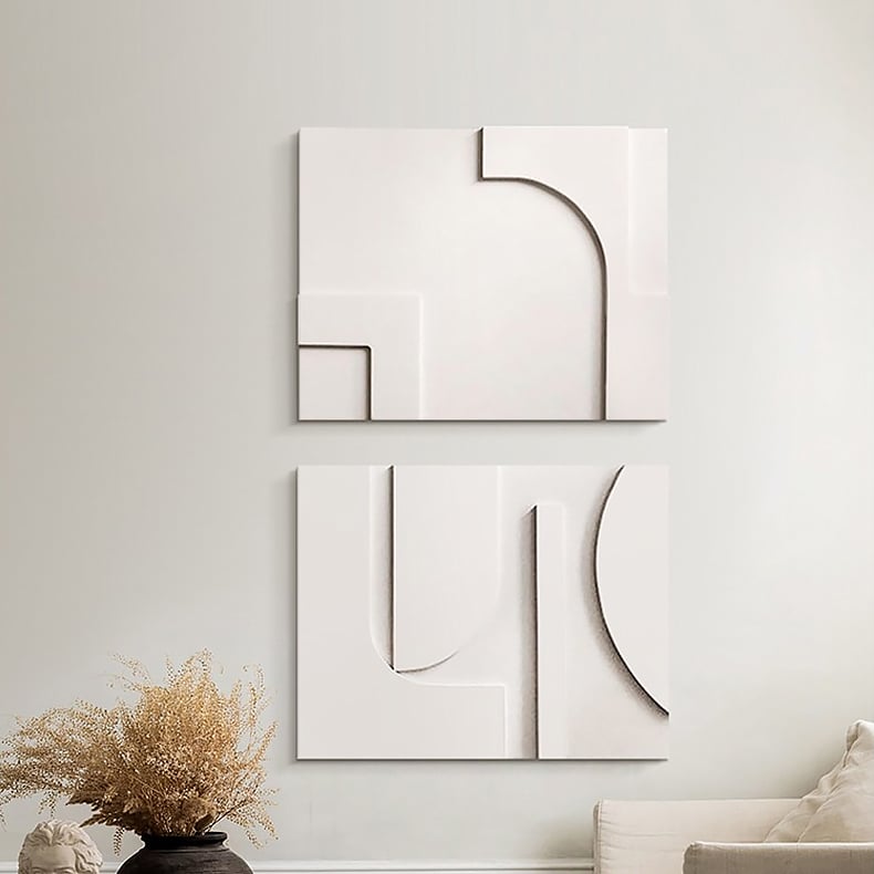 Japandi 3D Wall Art (2 Pieces)