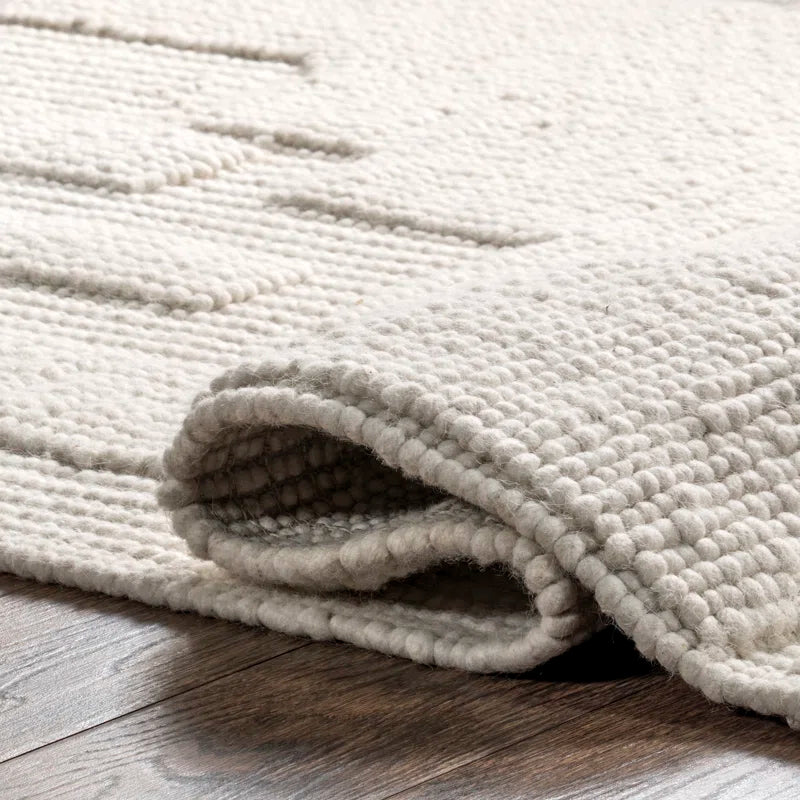 Grey Geometric Japandi Rug