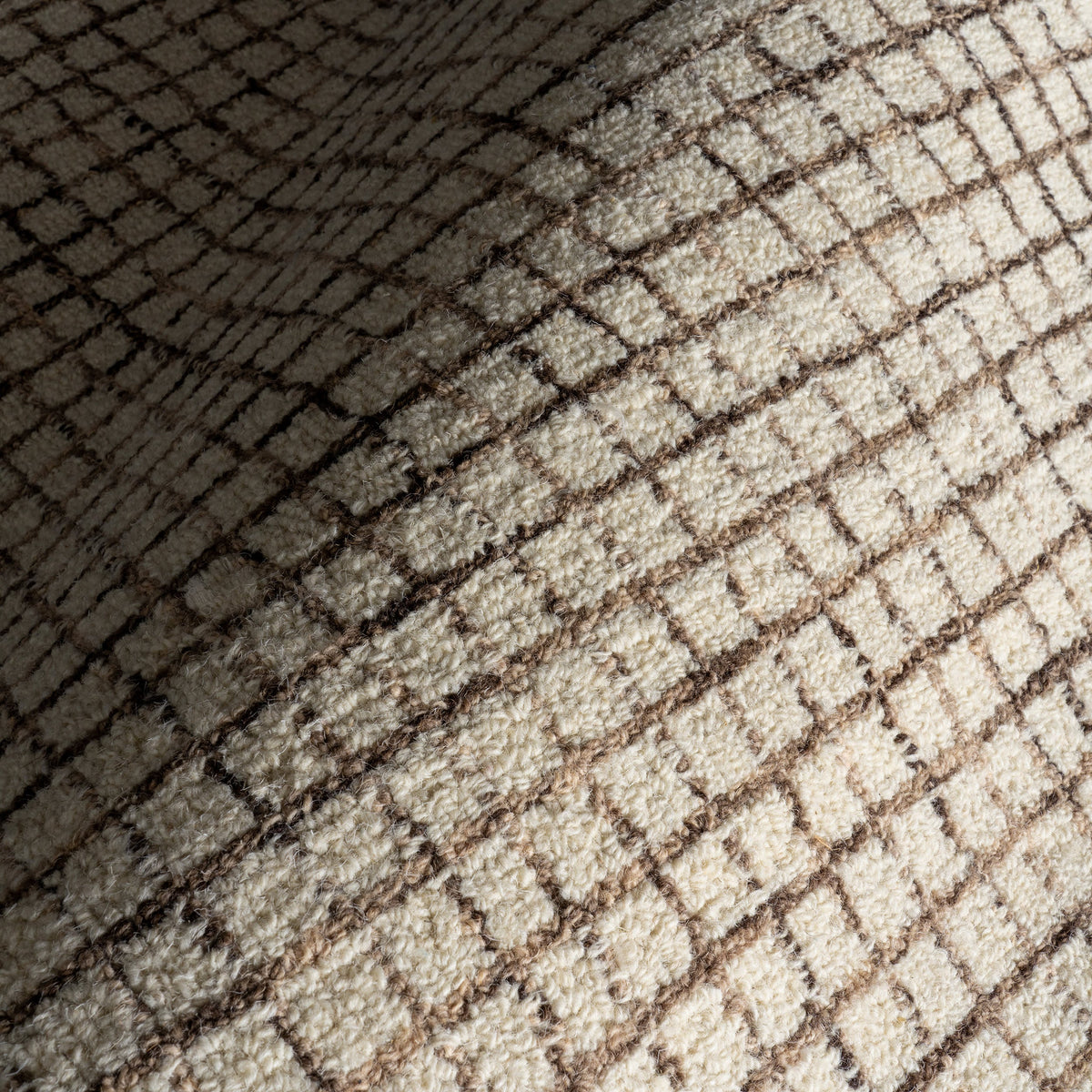 Japandi Checked Wool Rug - Melrose – view 3