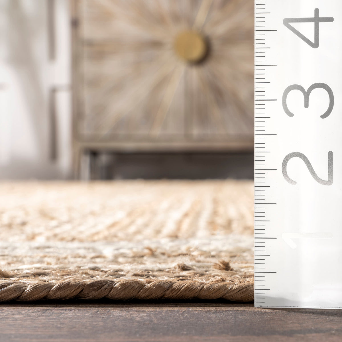 Japandi Jute Bordered Rug – view 5