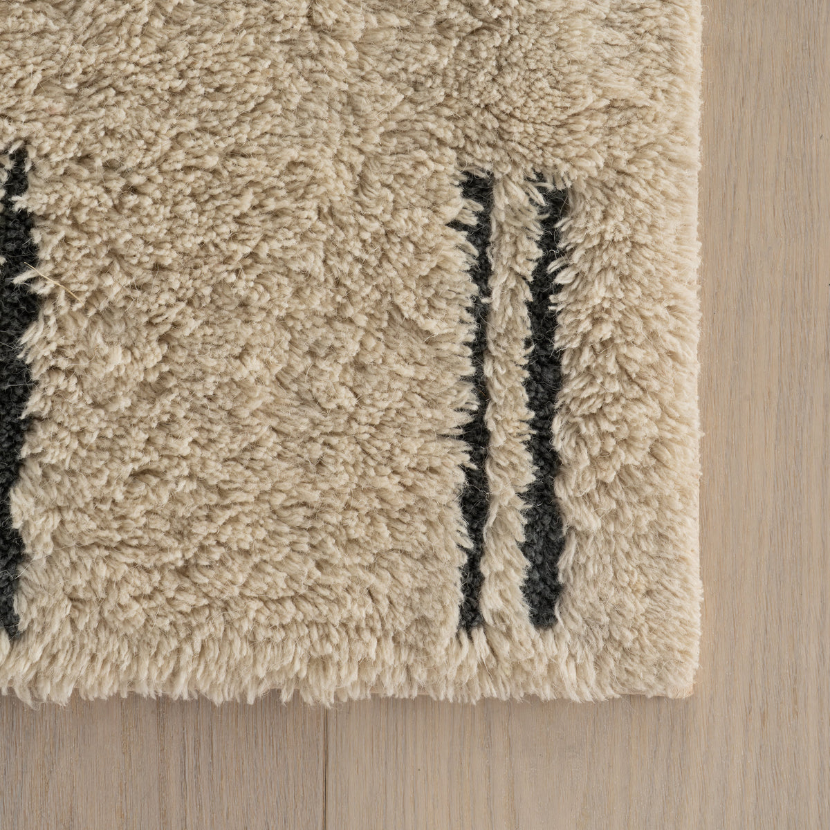 Japandi Washable Wool Rug - Vina – view 4