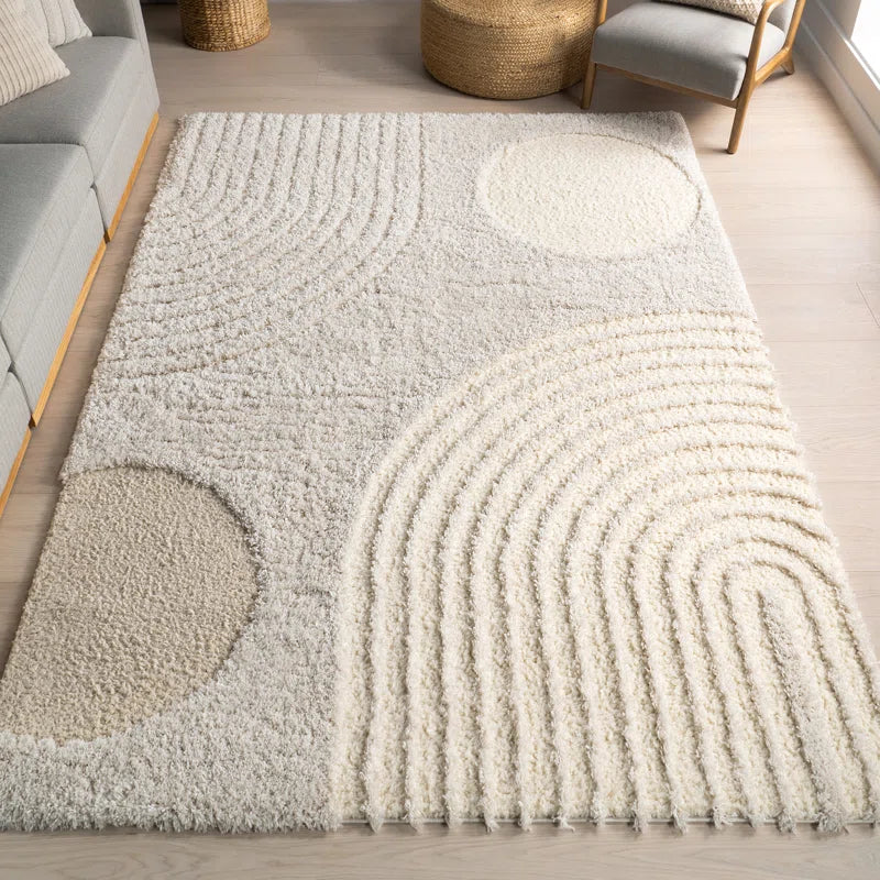 Japandi Abstract Shag Rug