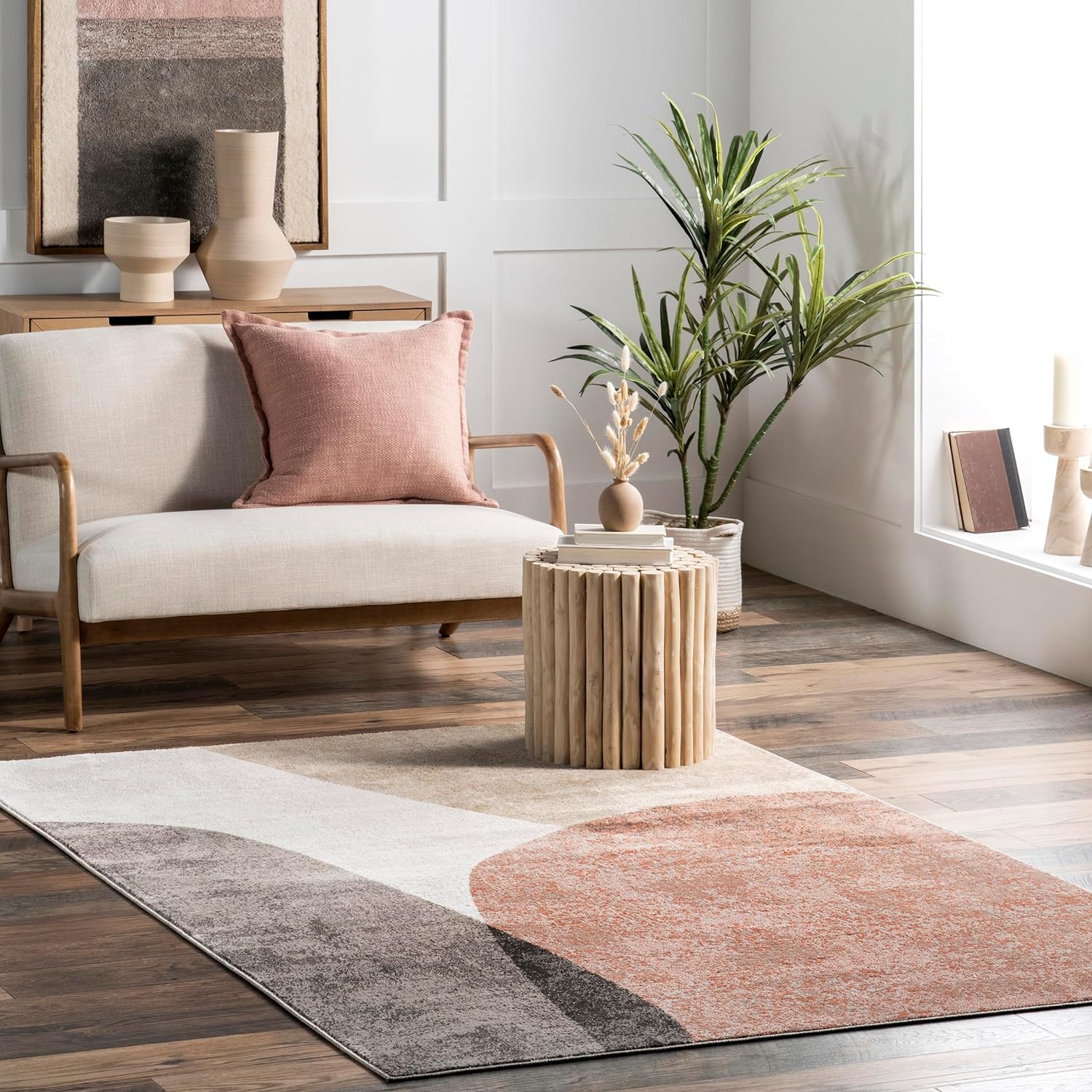 Japandi Abstract Shape Rug