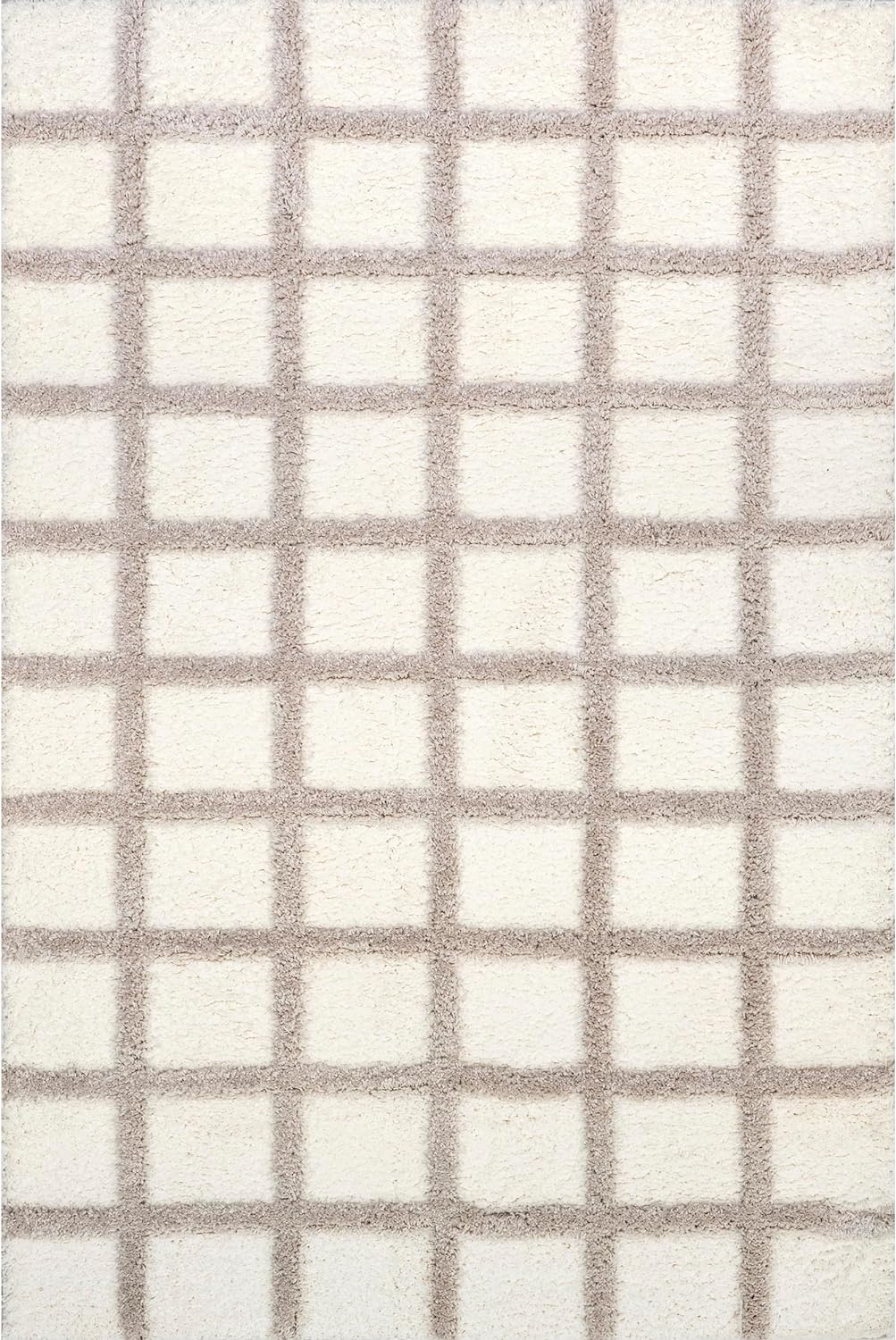 Japandi Checkered Texture Rug