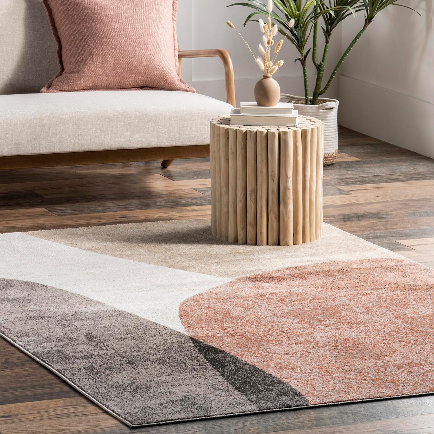 Japandi Abstract Shape Rug