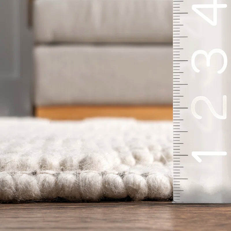Grey Geometric Japandi Rug