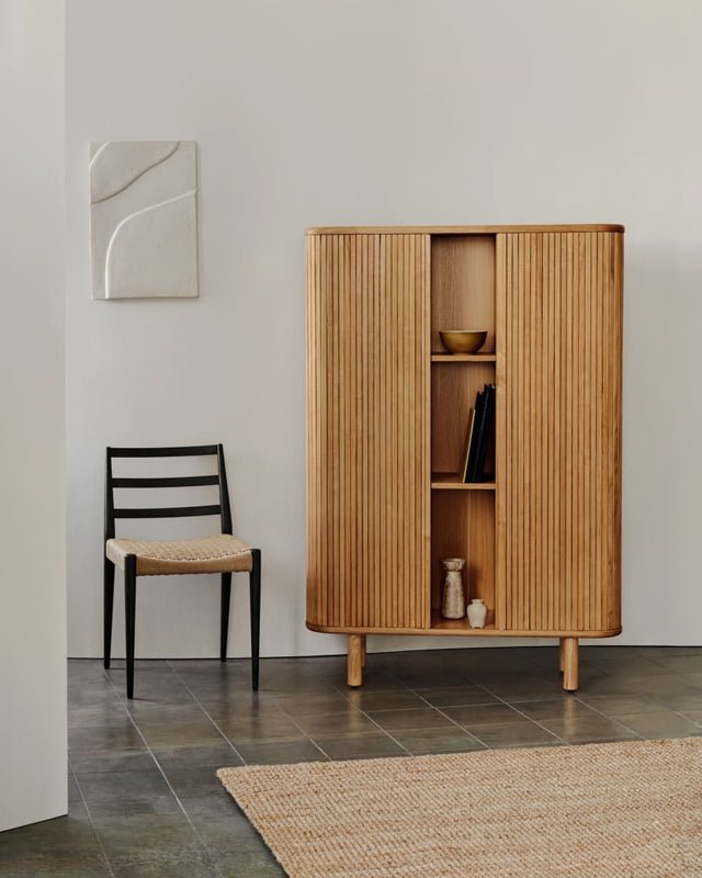 Japandi Wooden Highboard