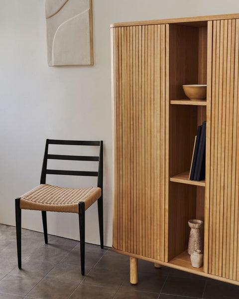 Japandi Wooden Highboard