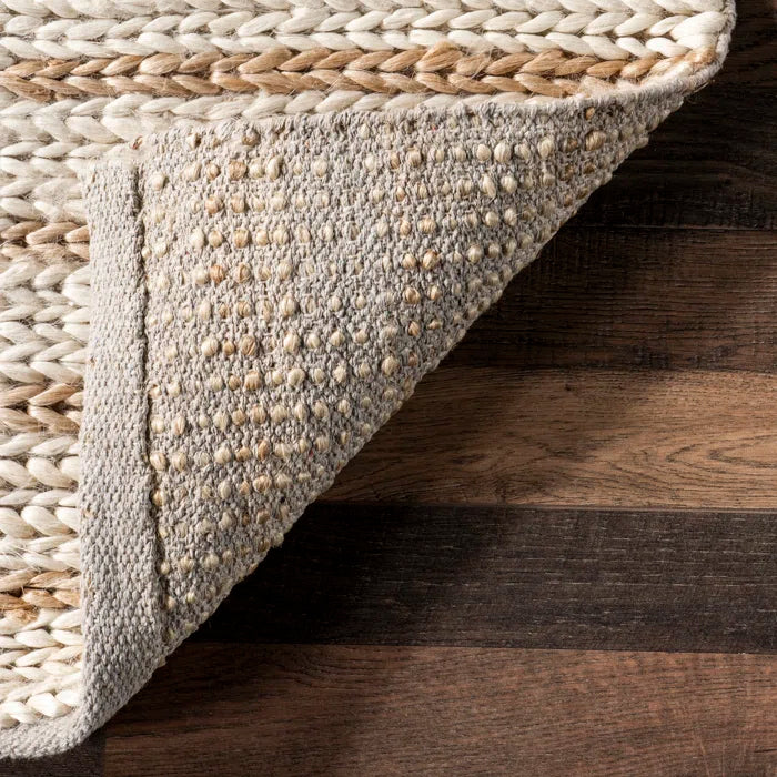 Japandi Geometric Jute Rug