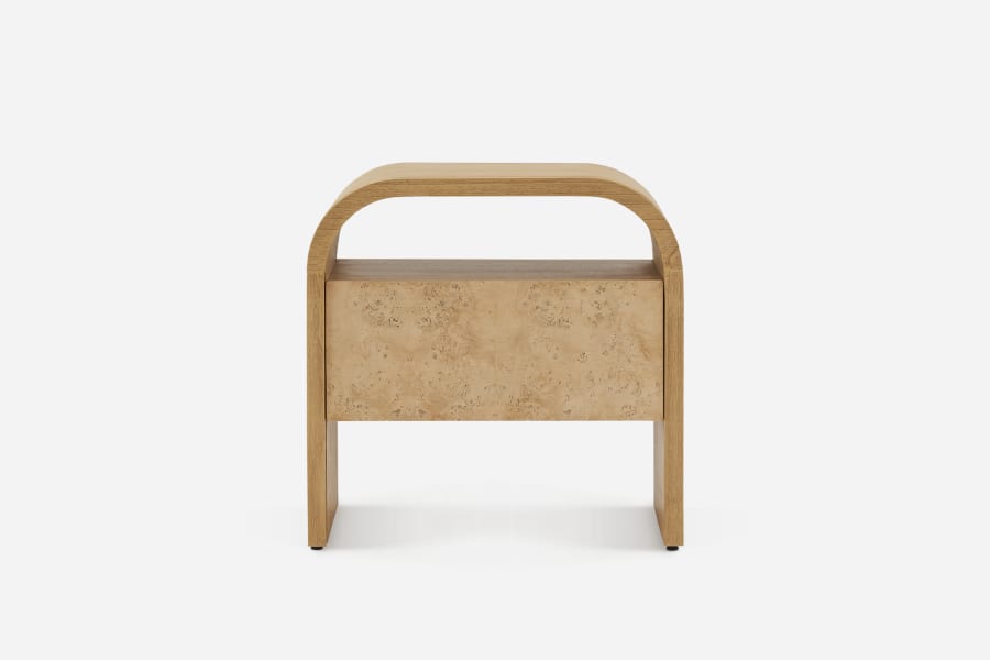 Japandi Wooden Nightstand