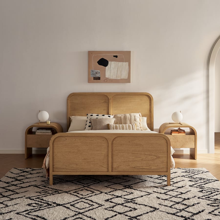 Japandi Wooden Nightstand