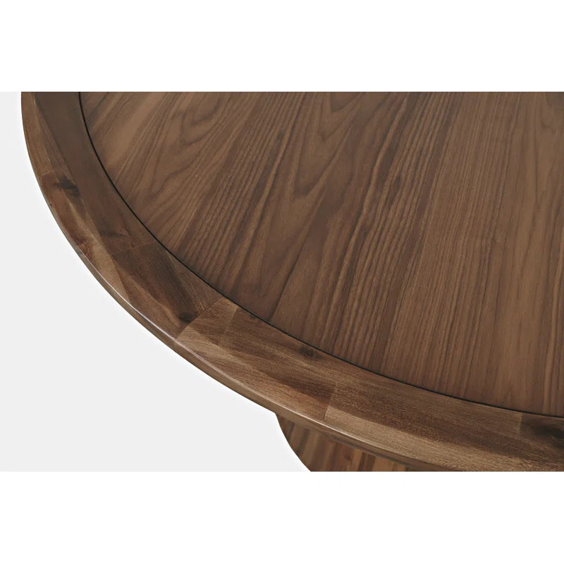 White Wood & Beige Fabric Japandi Dining Set – Darlington
