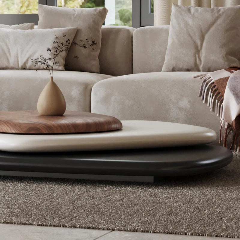 Swivel Modern Wood Coffee Table - Dusan