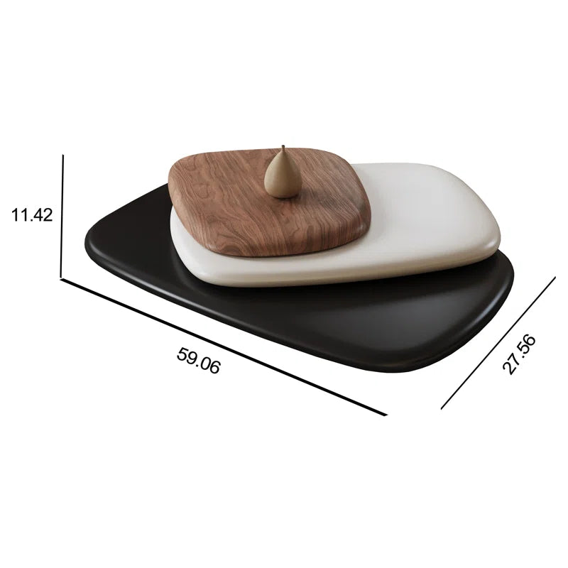 Swivel Modern Wood Coffee Table - Dusan
