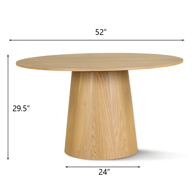 Japandi Pedestal Dining Table