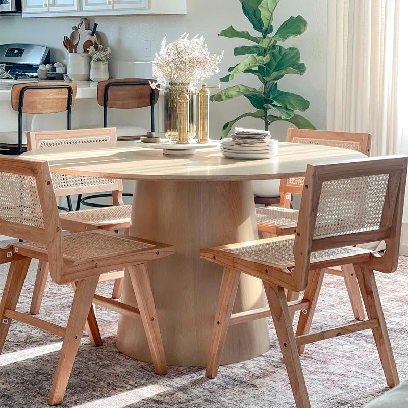Japandi Pedestal Dining Table