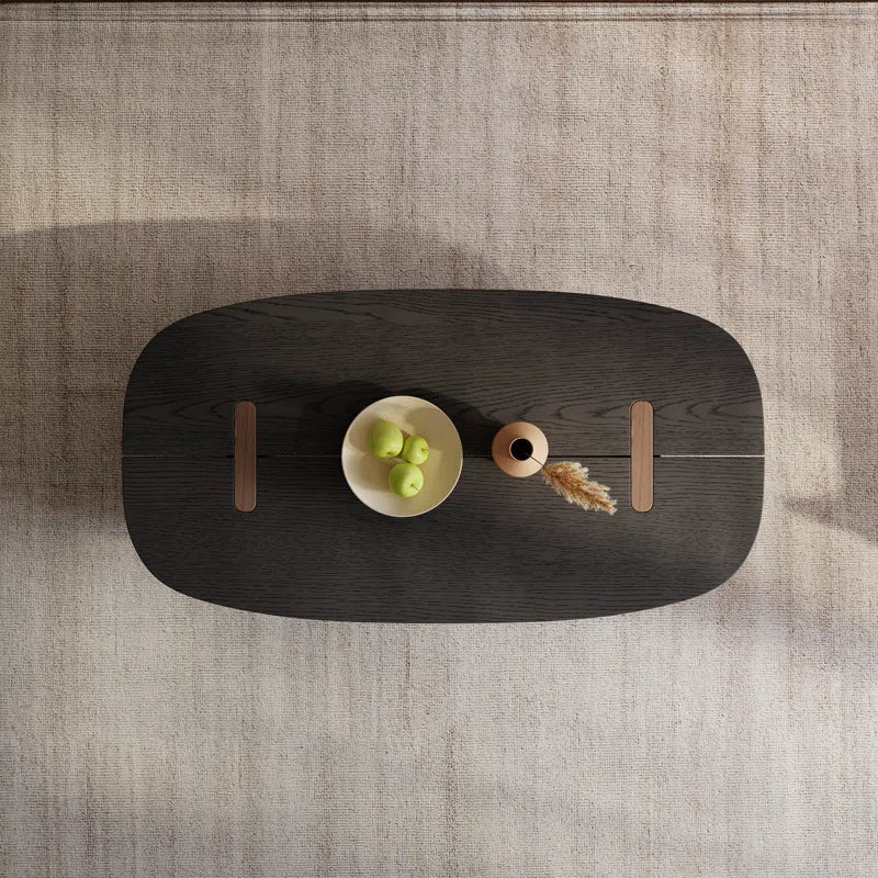 Oval Wood Coffee Table - Fedro
