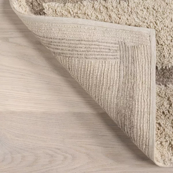 Japandi Geometric Wool Rug