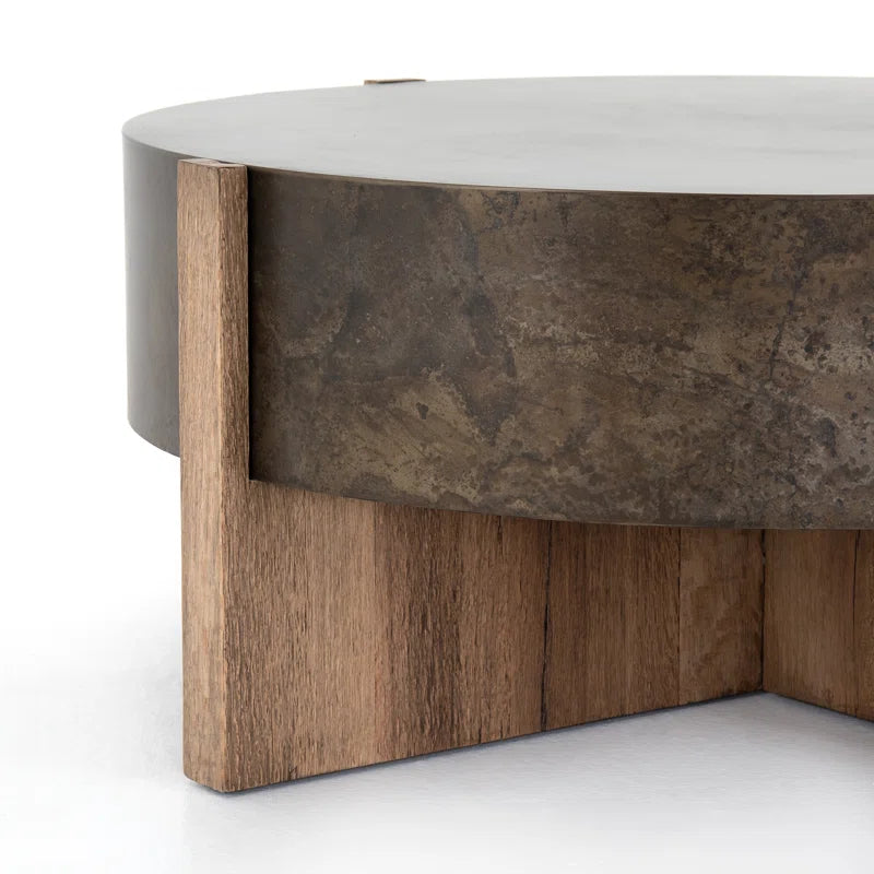 Cross-Leg Wood Coffee Table - Glendo