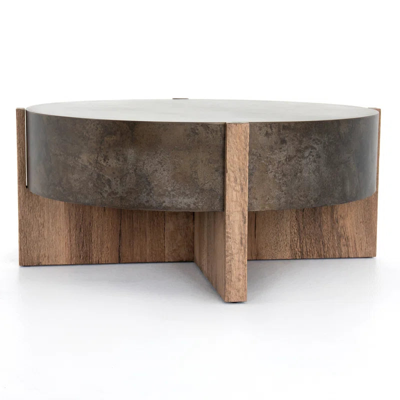 Cross-Leg Wood Coffee Table - Glendo