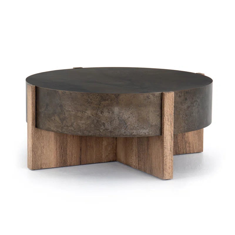 Cross-Leg Wood Coffee Table - Glendo