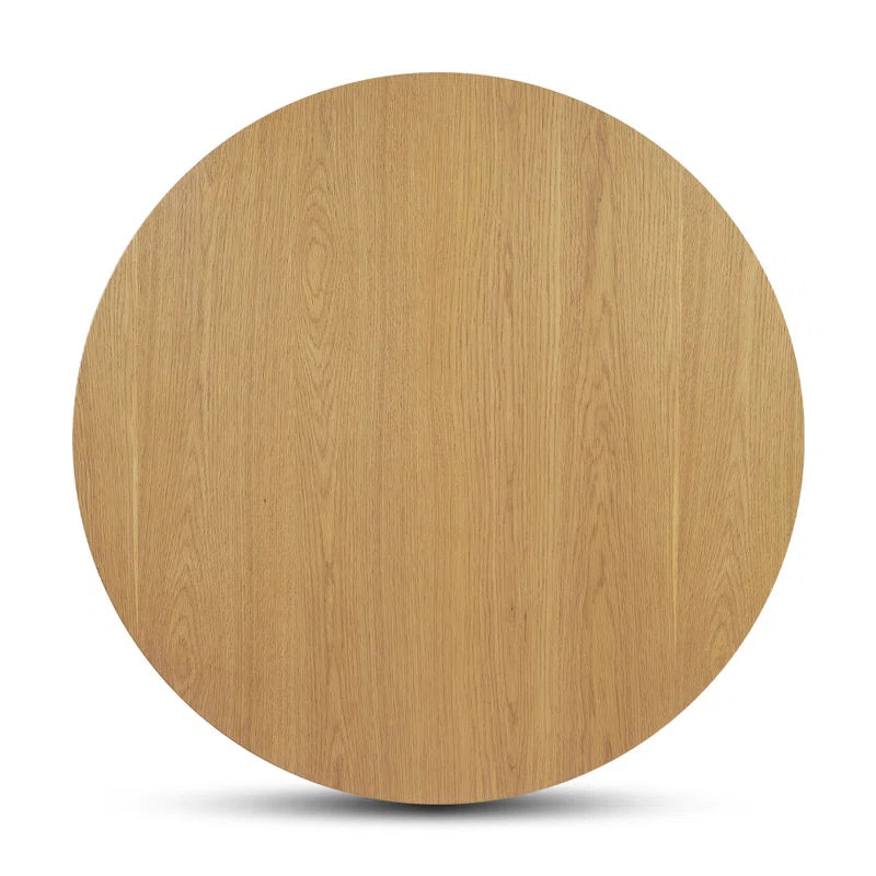 Solid Oak & White Fabric Japandi Dining Set – Gweneva