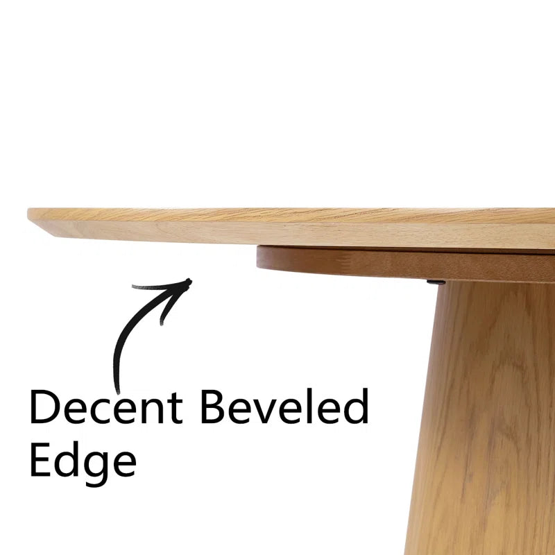 Solid Oak & White Fabric Japandi Dining Set – Gweneva
