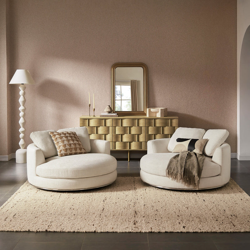 Japandi Swivel Armchair