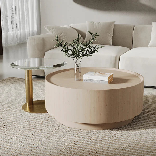 Japandi Storage Coffee Table Set
