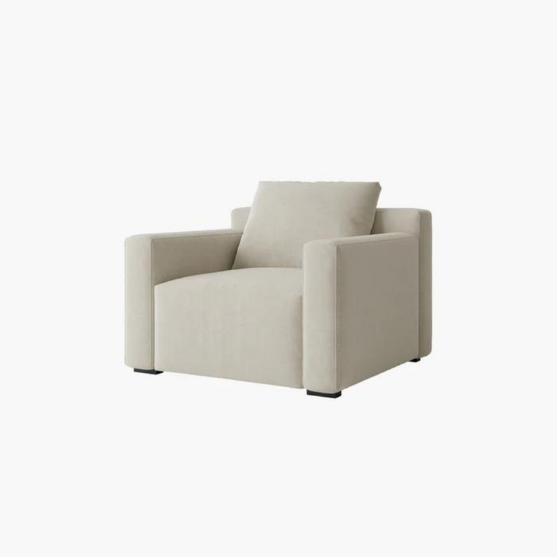 Japandi Suedette Armchair