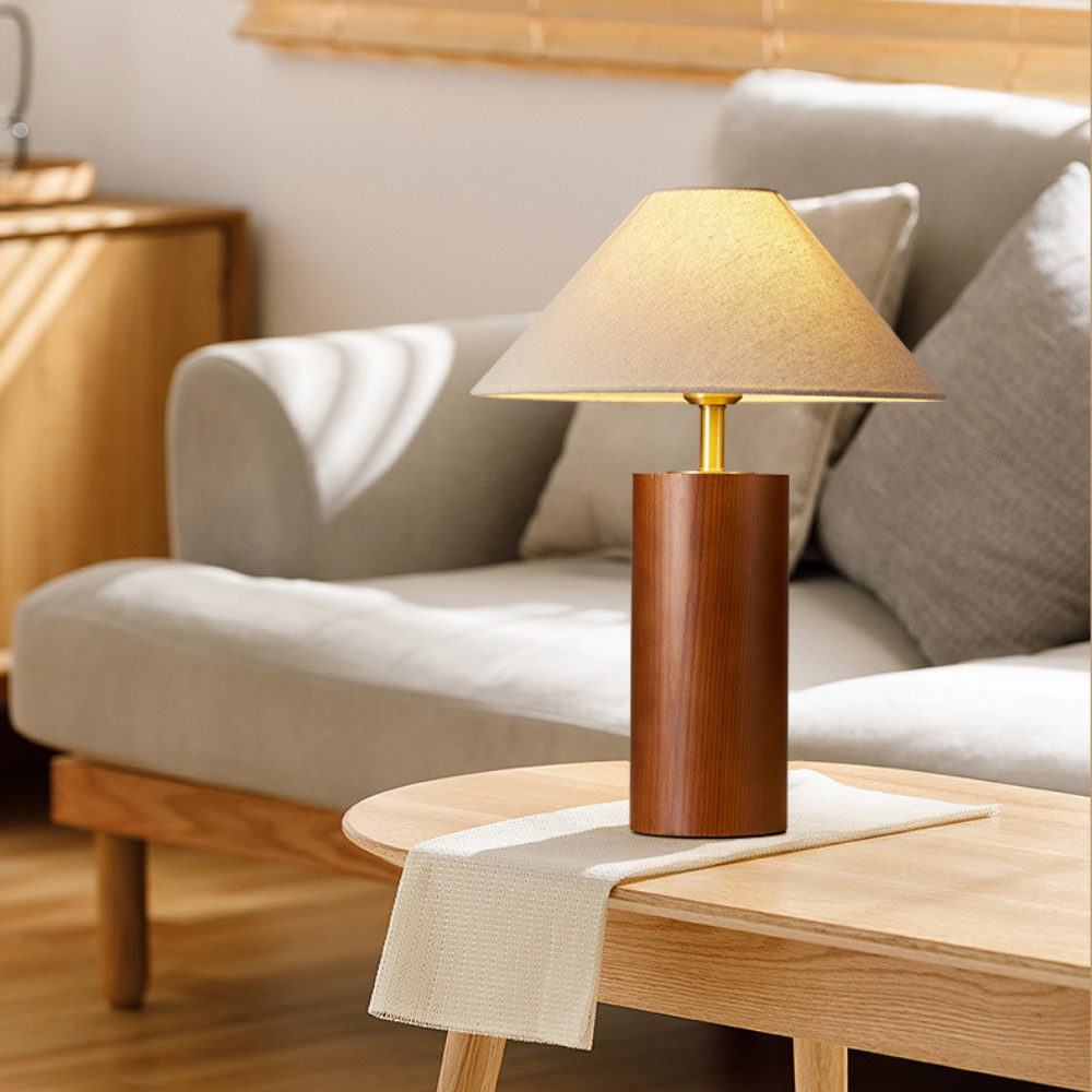 Japandi Wooden Table Lamp