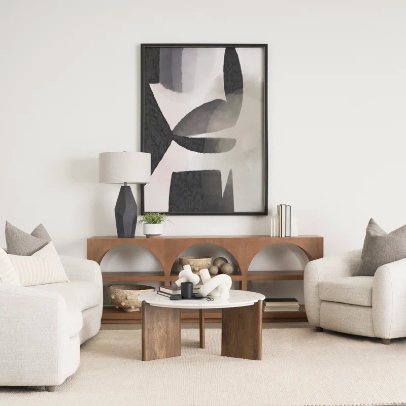 Japandi Minimalist Three-Leg Coffee Table