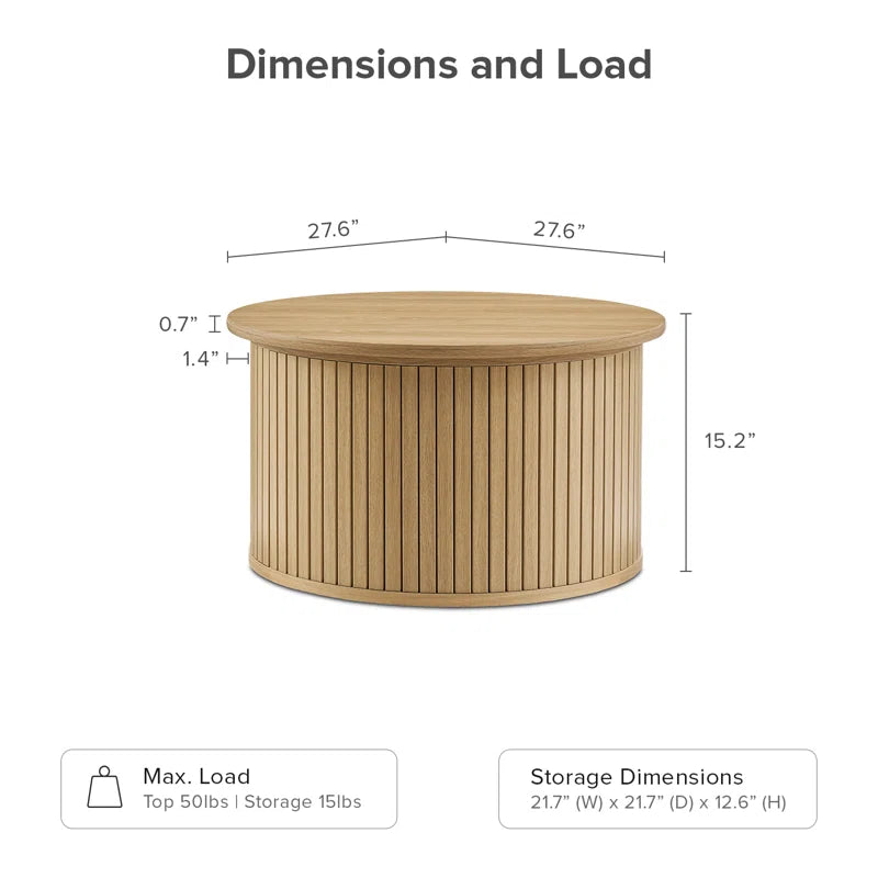 Modern Wood Coffee Table - Jaylond