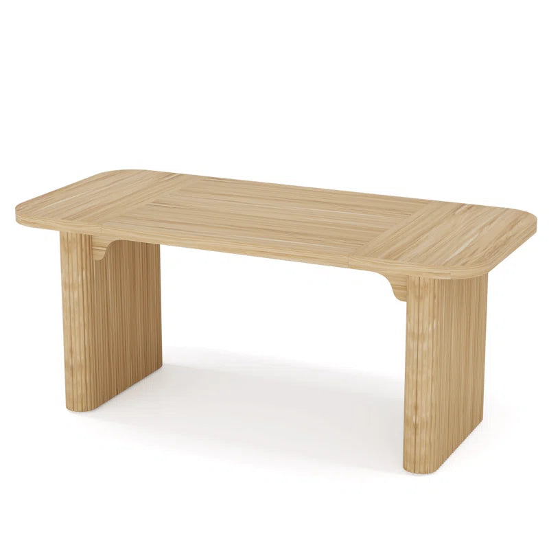 Japandi Rectangular Oak Dining Table