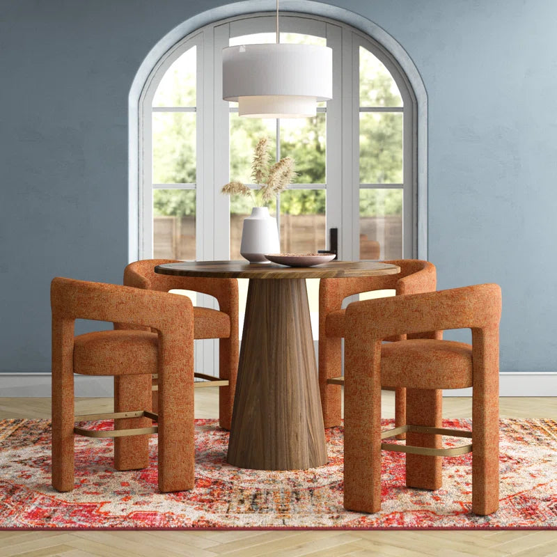Light Oak & Gray Upholstery Japandi Dining Set – Braya