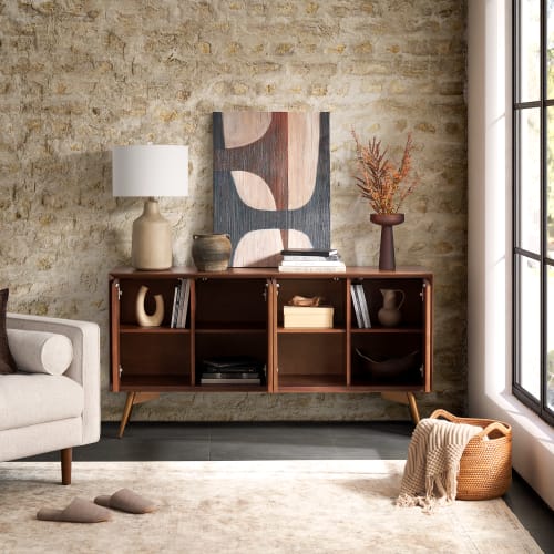Japandi Walnut Sideboard