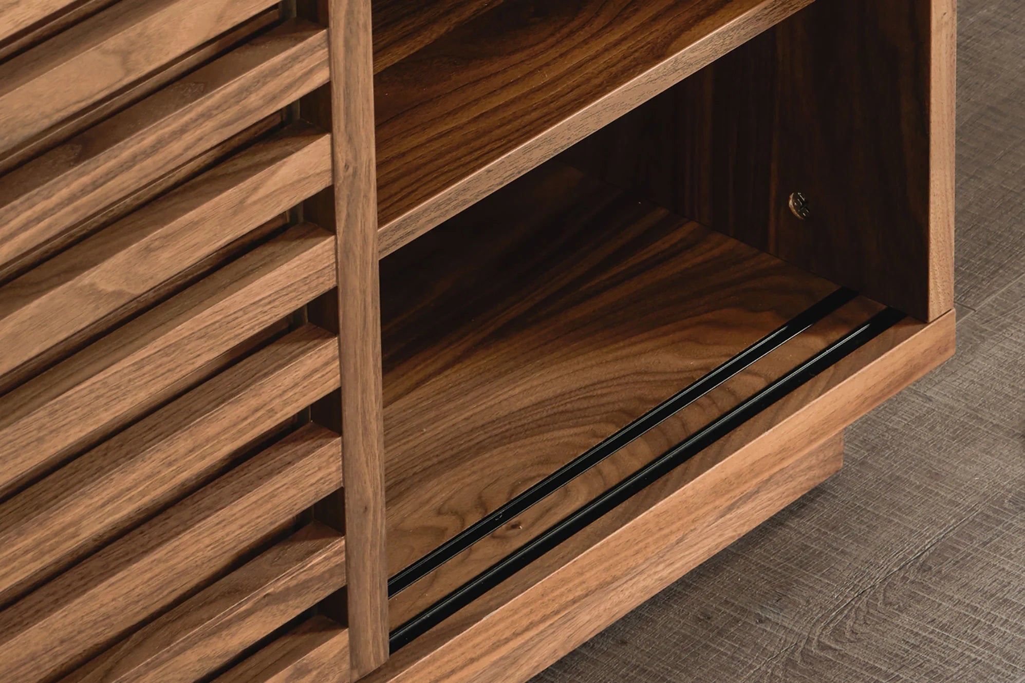 Japandi Walnut Cabinet