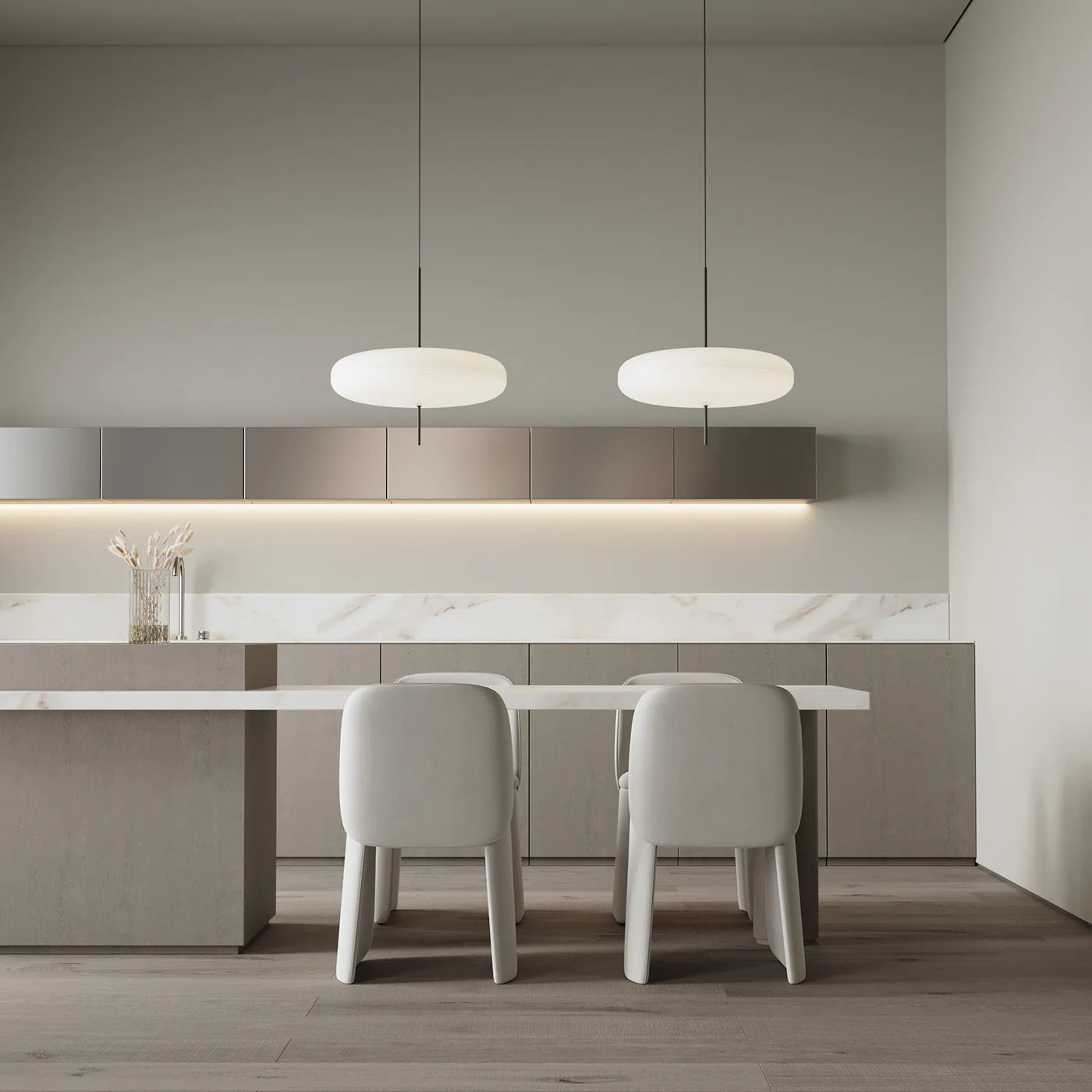 Oval Japandi Pendant Light