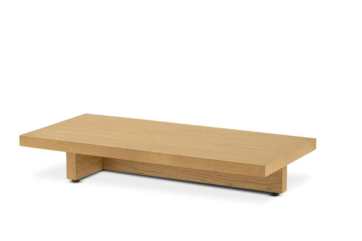 Japandi Low Oak Side Table - Mori
